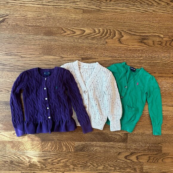 Girls Sweater Bundle Size 5. Ralph Lauren. Gap. - Picture 1 of 4